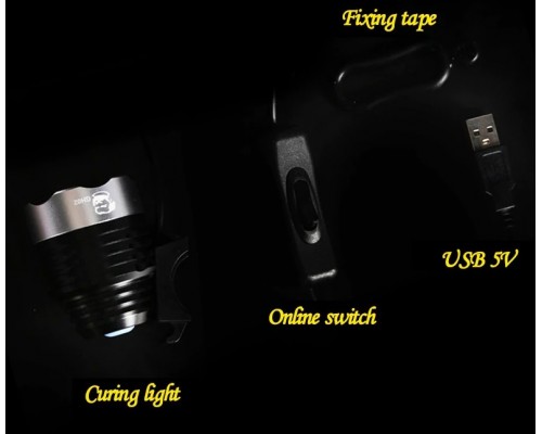 Ультрафіолетовий ліхтар з вимикачем і живленням від USB Mechanic GH02
