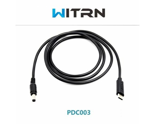 Кабель WITRN Type-C на DC5525 з тригером E-Marker PD 12V 5А 100W для паяльника TS100 SH72