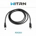 Кабель WITRN Type-C на DC5525 з тригером E-Marker PD 12V 5А 100W для паяльника TS100 SH72