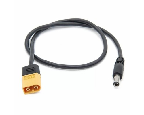Кабель живлення паяльника TS100 (SH72) від LiPo батареї XT60 до DC5525 довжиною 45 см