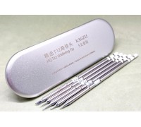 Набір жал для паяльника T12 KAGZU для дрібних робіт у пеналі