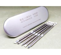 Набір жал для паяльника T12 KAGZU для грубих робіт у пеналі