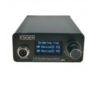 KSGER V2.1S OLED Паяльна станція на жалах T12 (Hakko) тонка передня панель