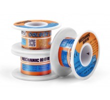 Припій дротяний (Sn63Pb37 + Flux1-3%) HX-T100 0.6 мм 200гр на котушці MECHANIC