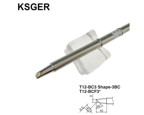 Жало для паяльника T12 Ksger (HAKKO) T12-BC3